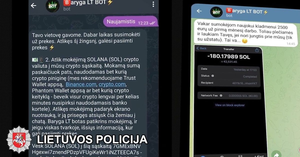Nustatyta elektroninė prekybos narkotinė erdvė (video)